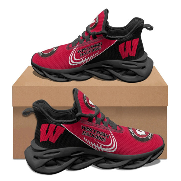 Women's Wisconsin Badgers Flex Control Sneakers 001